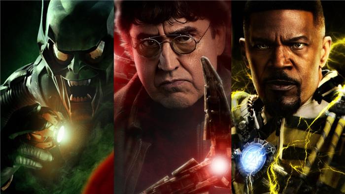 Os novos pôsteres do Homem-Aranha 'No Way Home' estão destacando Doc Ock, Green Goblin e Electro