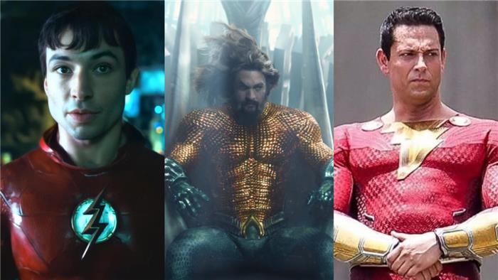 Os filmes de DC 'The Flash' e 'Aquaman 2' atrasaram para o top 10top 10, 'Shazam 2' subindo para o top 10top 10