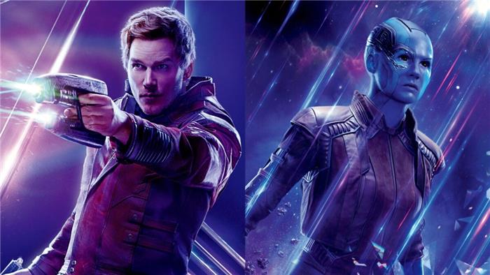 Guardianes de la galaxia vol. 3 nuevas imágenes BTS revelan Star-Lord y Nebula en sus nuevos atuendos