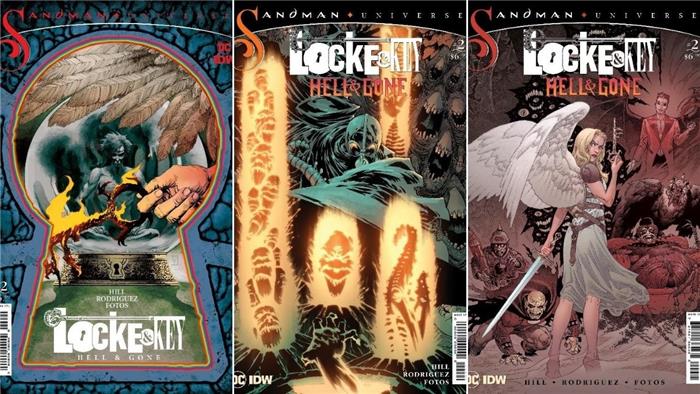 DC og IDW avslører omslag og nye detaljer for Locke & Key/The Sandman Universe Hell & Gone #2