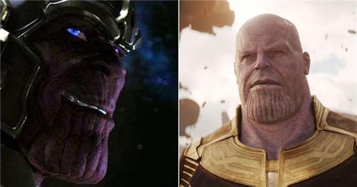 Hvorfor er Thanos lilla i MCU?