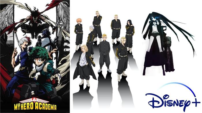 Cada anime principal que a Disney comprou