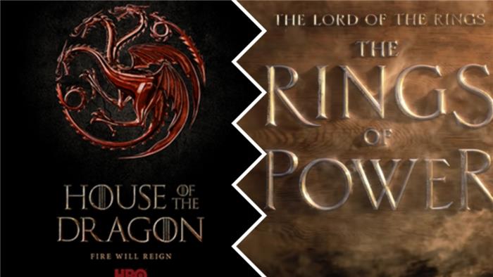 ¿Por qué la casa del dragón y los anillos del poder compitiendo entre sí??