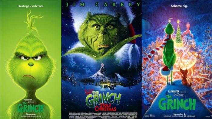 Todos os 3 filmes Grinch em ordem