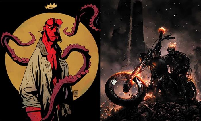 Hellboy vs. Spøkelsesrytter som helvete skapning er sterkere?