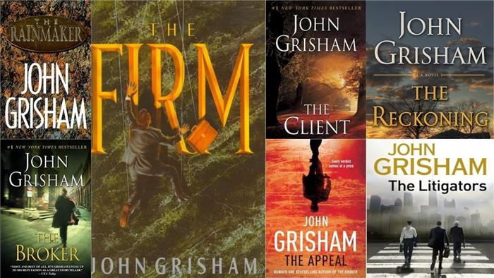 Alle Top 10 John Grisham -Bücher in Ordnung
