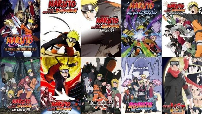 Alle topp 10 Naruto -filmer i orden