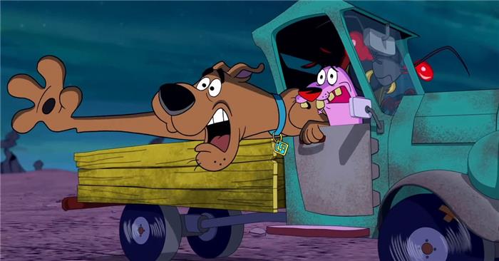 'Rett ut av ingen steder Scooby-Doo! Møter Courage the Cowardly Dog 'Review Fun, Lightly Spooky Adventure