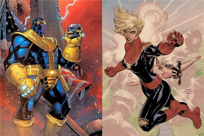 Captain Marvel vs Thanos som ville vinne ?