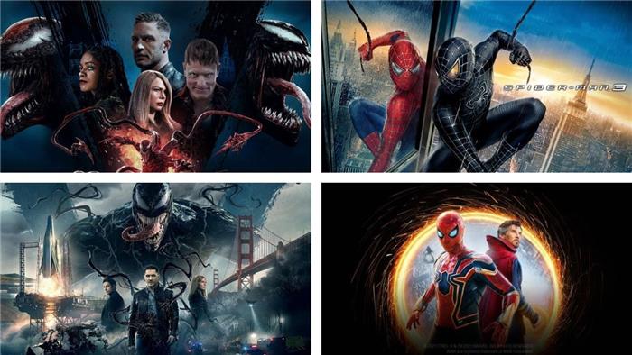 Wszystkie 4 filmy i występy Venom w porządku