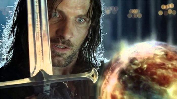 O que Sauron sussurrou para Aragorn?