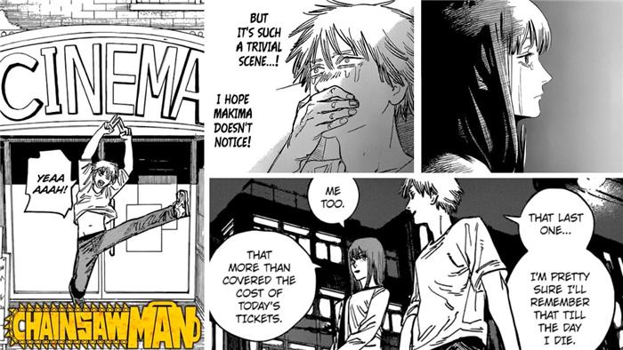 Perché piangono Makima e Denji mentre guardano il film in Chainsaw Man?