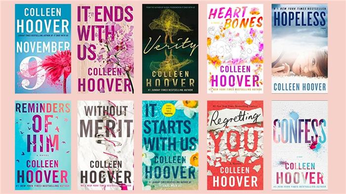 Todos os 10 melhores livros de Colleen Hoover em ordem