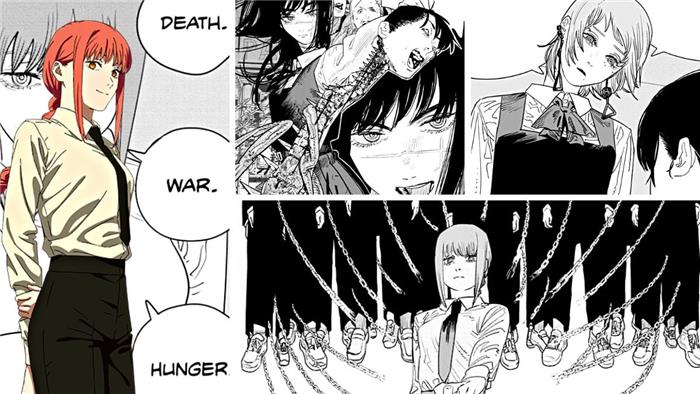 Fire ryttere fra Apocalypse Meet Death Devil, hungersnød Devil, War Devil & Conquest Devil in Chainsaw Man