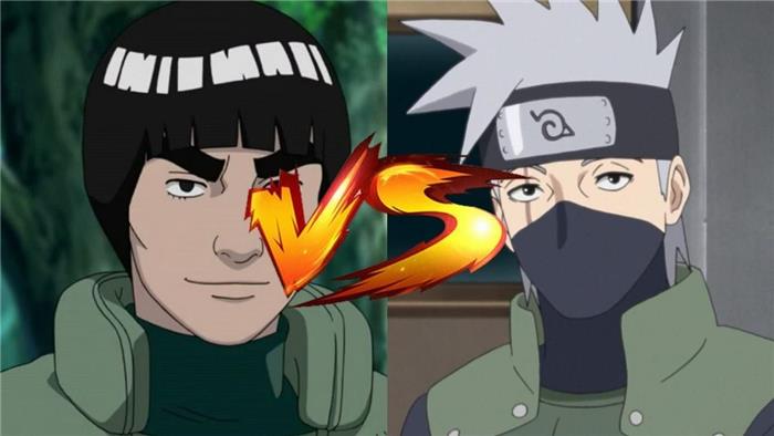 Guy vs. Kakashi que venceria em uma luta?