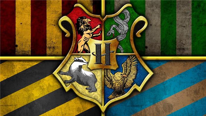 Alle 4 Hogwarts -husene i Harry Potter