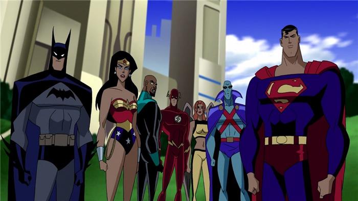 Justice League animerte filmer i orden den kronologiske ordenen